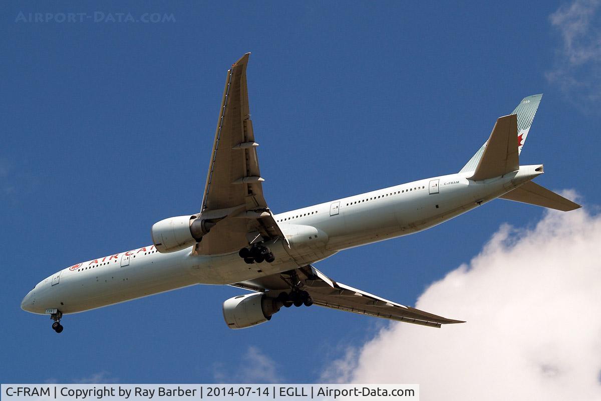 C-FRAM, 2008 Boeing 777-333/ER C/N 35250, Boeing 777-333ER [35250] (Air Canada) Home~G 08/06/2014. On approach 27R.