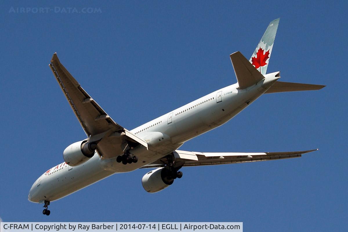 C-FRAM, 2008 Boeing 777-333/ER C/N 35250, Boeing 777-333ER [35250] (Air Canada) Home~G 08/06/2014. On approach 27R.