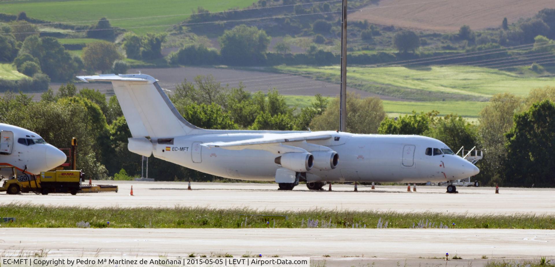 EC-MFT, 1990 British Aerospace BAe-146-300QT Quiet Trader C/N E3182, Foronda Vitoria-Gasteiz - España
