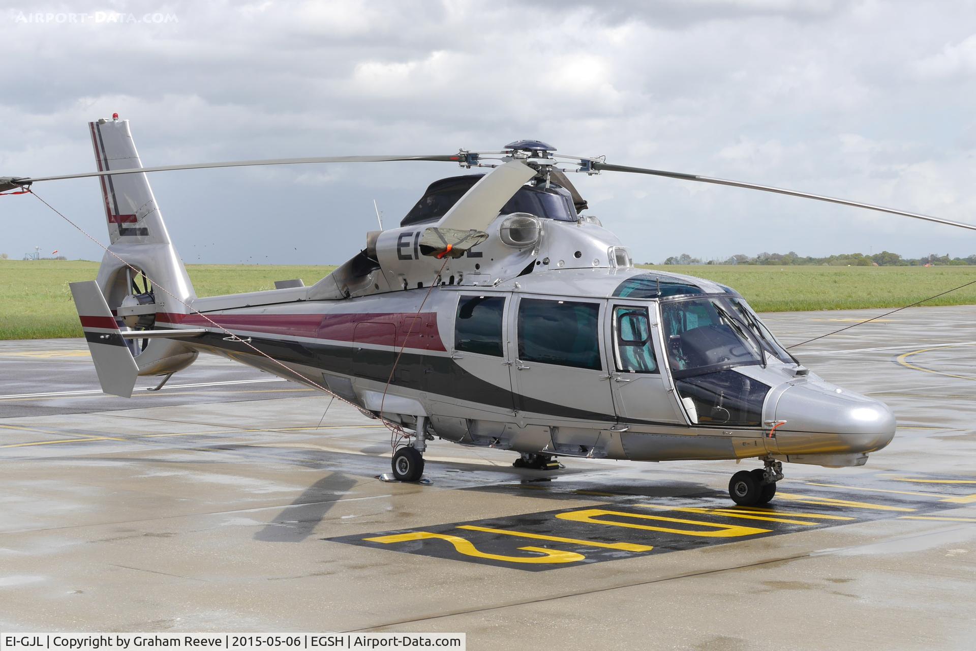 EI-GJL, 2007 Eurocopter AS-365N-3 Dauphin 2 C/N 6785, Parked at Norwich.