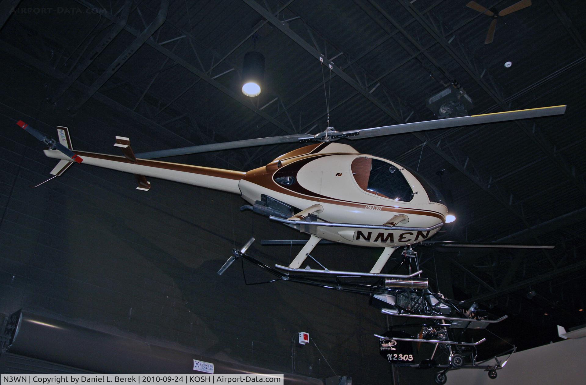 N3WN, 1983 Rotorway Executive C/N E-3076, Walter Nitz built this helicopter in 1983 and donated it in 1989.