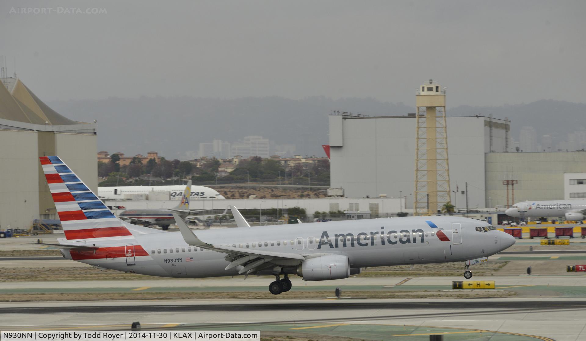 N930NN, 2013 Boeing 737-823 C/N 33487, Landing at LAX on 7R