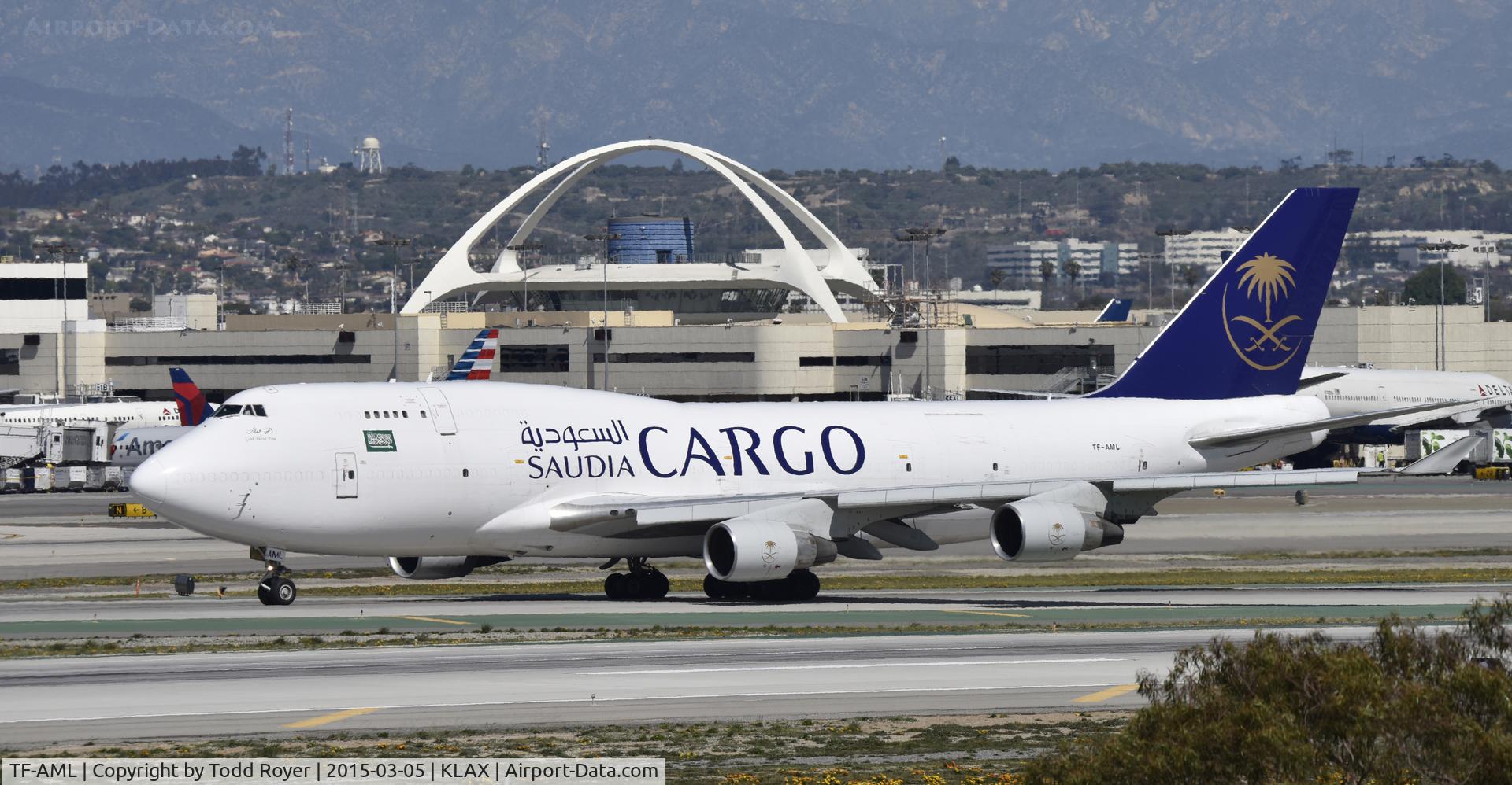 TF-AML, 1994 Boeing 747-4H6(BDSF) C/N 27044, Arrived at LAX on 25L