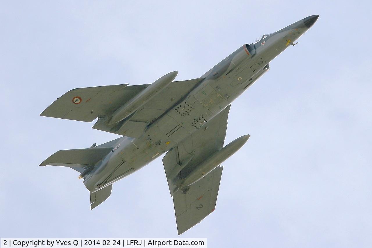 2, Dassault Super Etendard C/N 2, French Naval Aviation Dassault Super Etendard M (SEM), Take off Rwy 26, Landivisiau Naval Air Base (LFRJ)