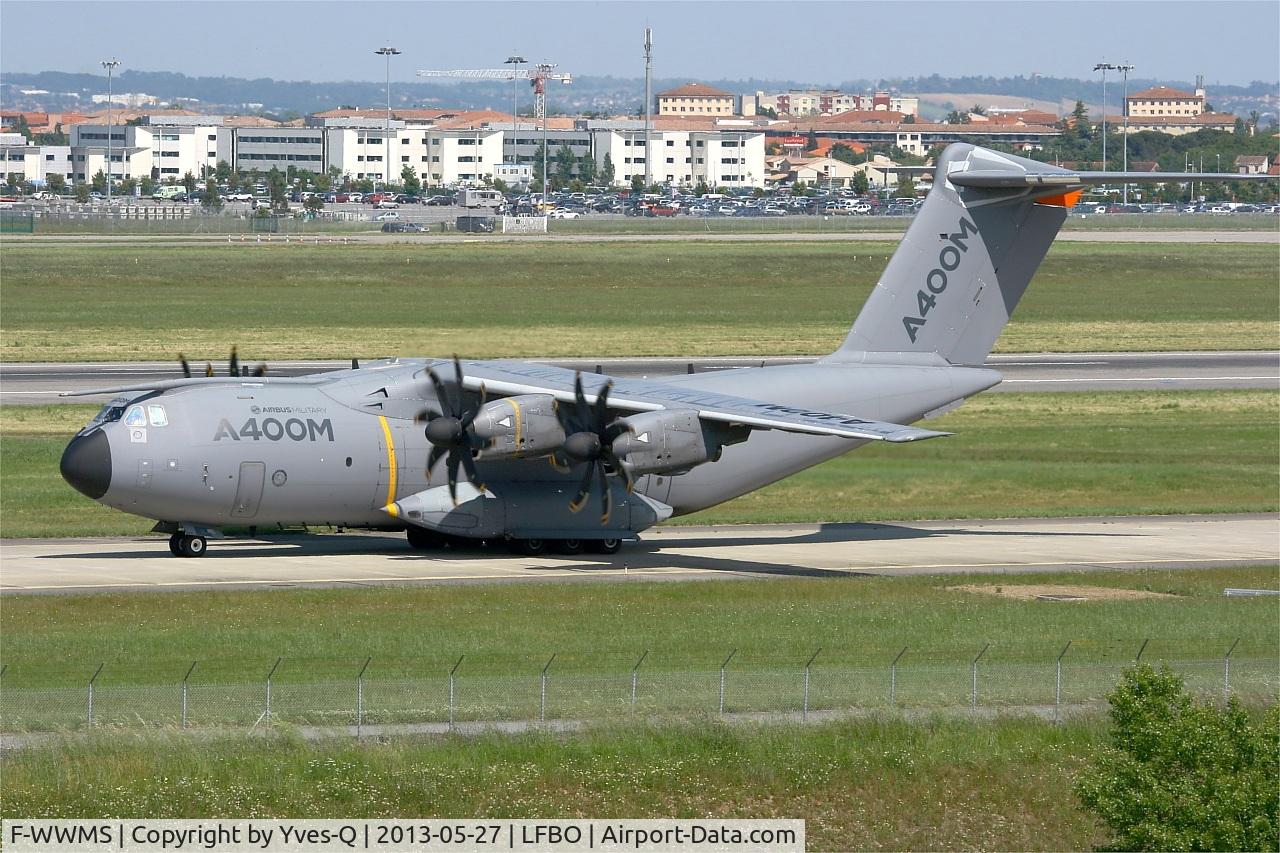 F-WWMS, 2010 Airbus A400M Atlas C/N 003, Airbus Military A-400M Atlas, Taxiing to holding point Rwy 14R, Toulouse Blagnac Airport (LFBO-TLS)