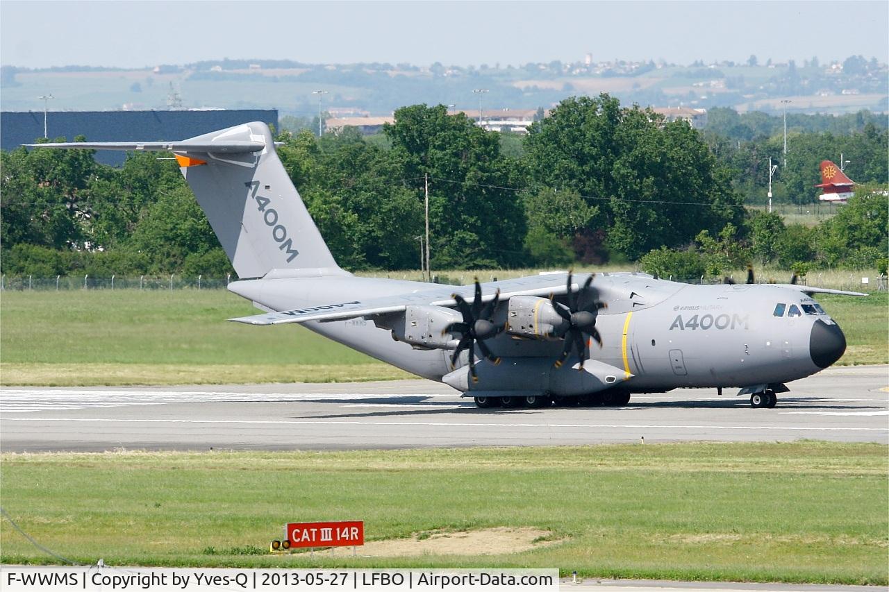F-WWMS, 2010 Airbus A400M Atlas C/N 003, Airbus Military A-400M Atlas, Take off Rwy 14R, Toulouse Blagnac Airport (LFBO-TLS)