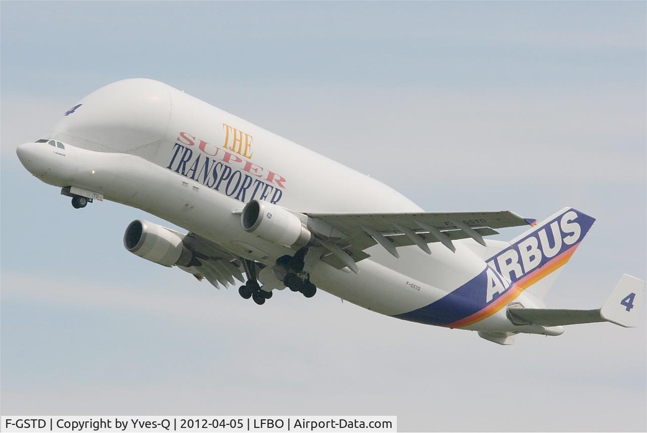F-GSTD, 1998 Airbus A300B4-608ST Beluga C/N 776, F-GSTD - Airbus A300-605ST Beluga, Take off rwy 32R, Toulouse Blagnac Airport (LFBO-TLS)