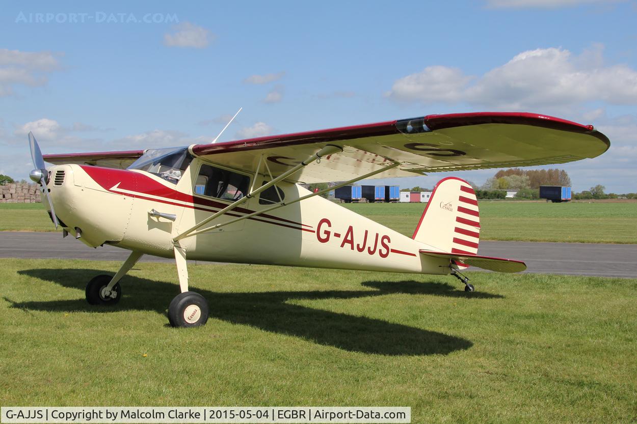 G-AJJS, 1947 Cessna 120 C/N 13047, Cessna 120 at The Real Aeroplane Club's Auster Fly-In, Breighton Airfield May 4th 2015.