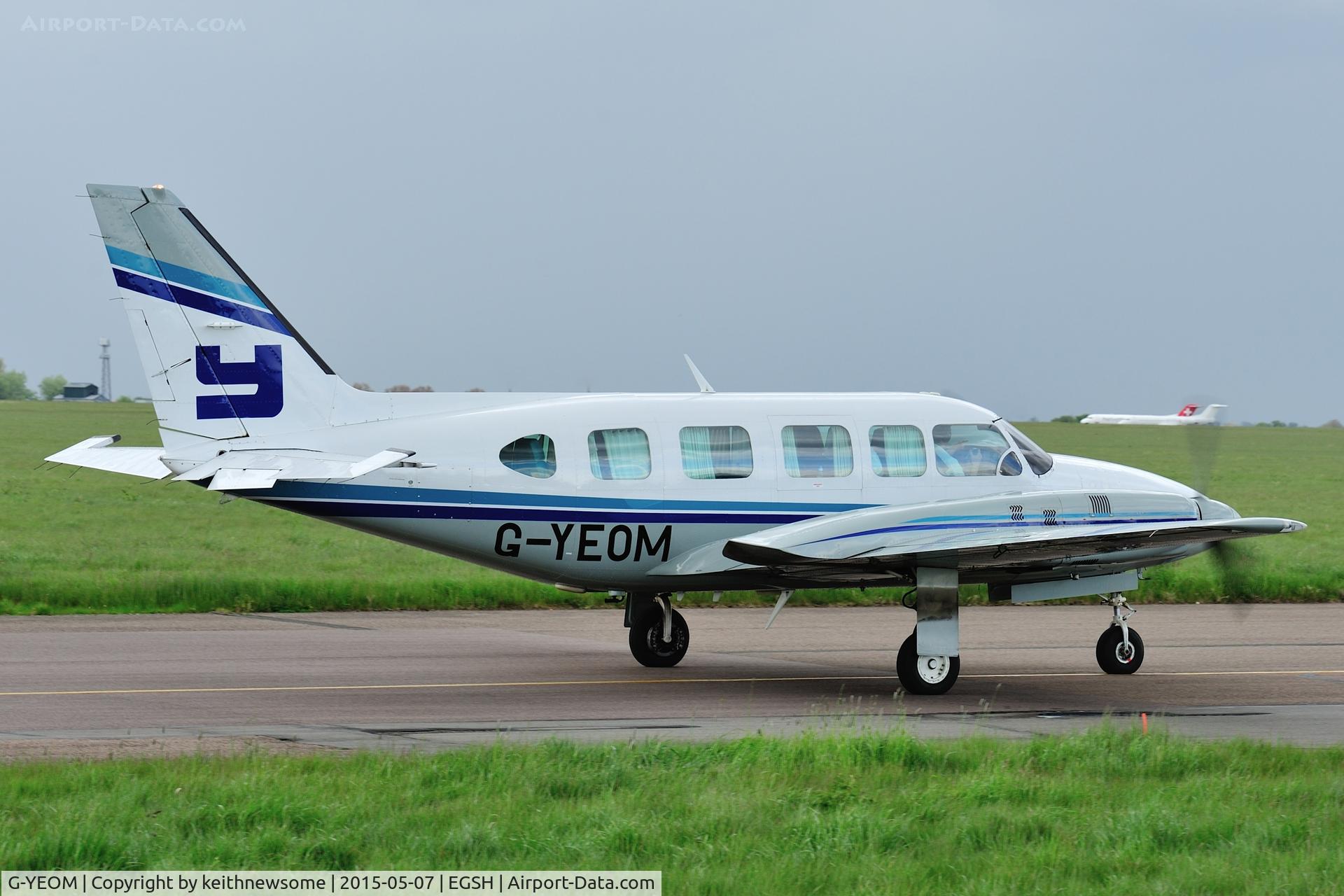 G-YEOM, 1983 Piper PA-31-350 Chieftain C/N 31-8352022, Nice visitor.