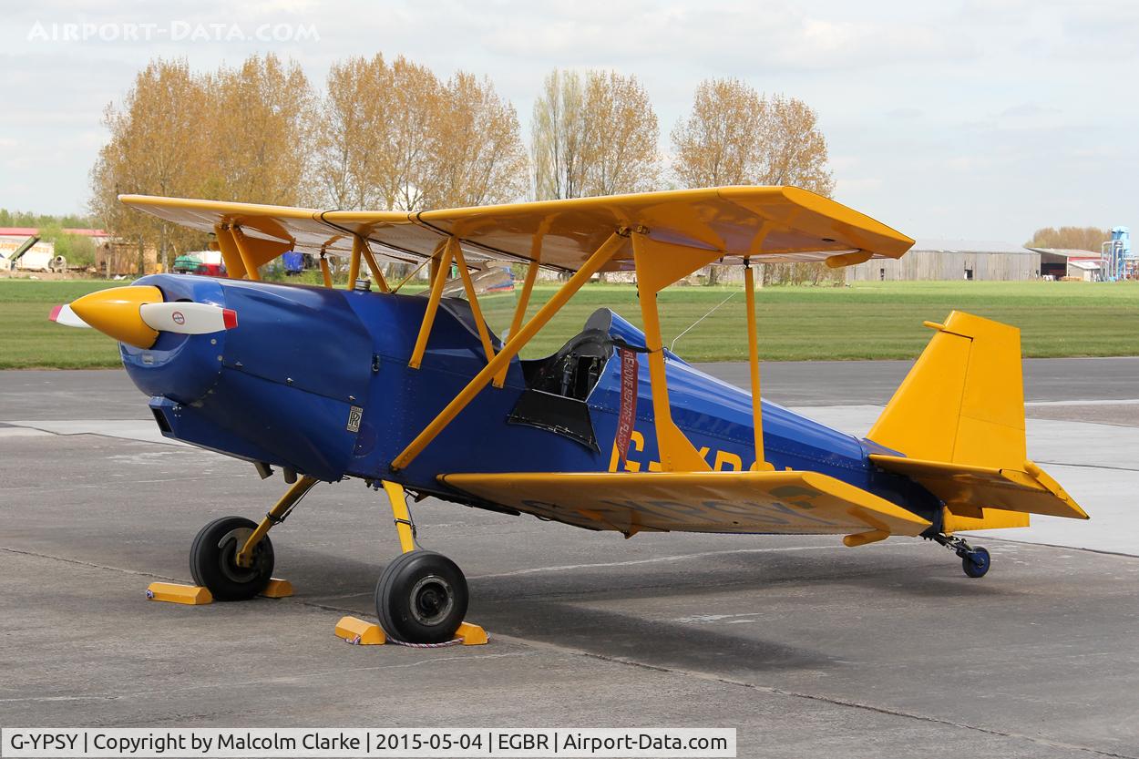 G-YPSY, 1988 Andreasson BA-4B C/N PFA 038-10352, Andreasson BA-4B at The Real Aeroplane Company's Auster Fly-In, Breighton Airfield May 4th 2015.