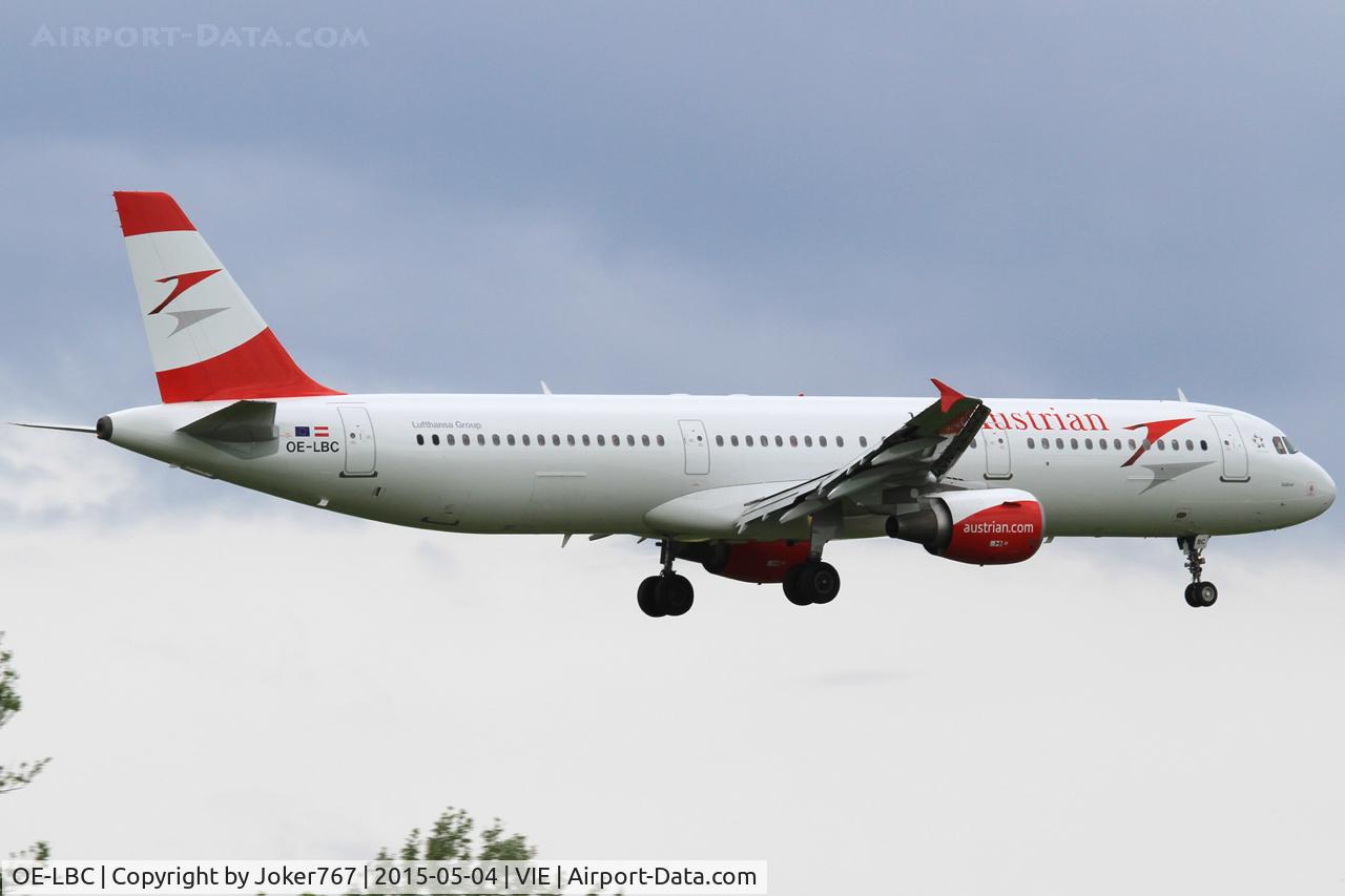 OE-LBC, 1996 Airbus A321-111 C/N 581, Austrian Airlines