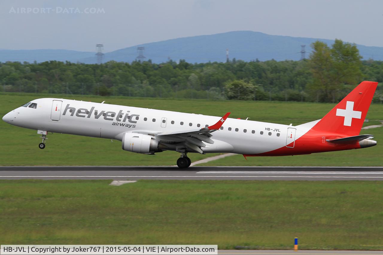 HB-JVL, 2010 Embraer E190 (ERJ-190-100) C/N 19000354, Helvetic Airways