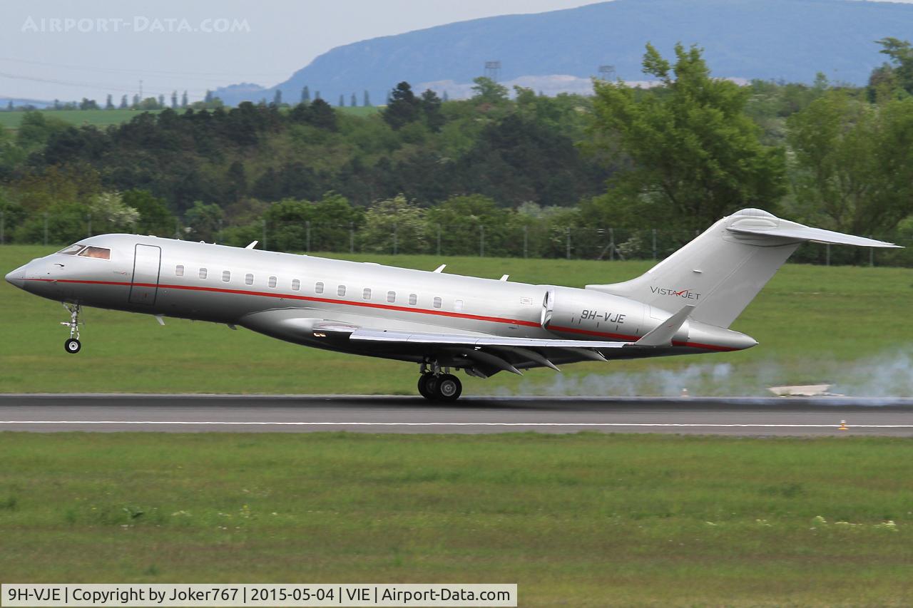 9H-VJE, 2012 Bombardier BD-700-1A10 Global 6000 C/N 9502, VistaJet Malta