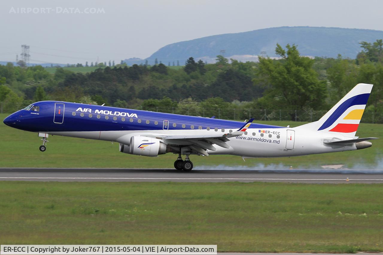 ER-ECC, 2007 Embraer 190LR (ERJ-190-100LR) C/N 19000130, Air Moldova