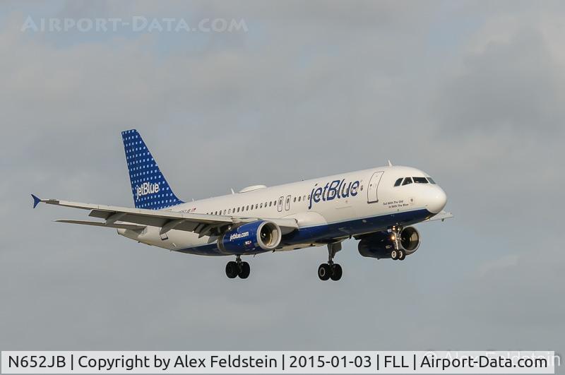 N652JB, 2007 Airbus A320-232 C/N 3029, Ft. Lauderdale