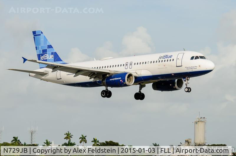 N729JB, 2008 Airbus A320-232 C/N 3572, Ft. Lauderdale