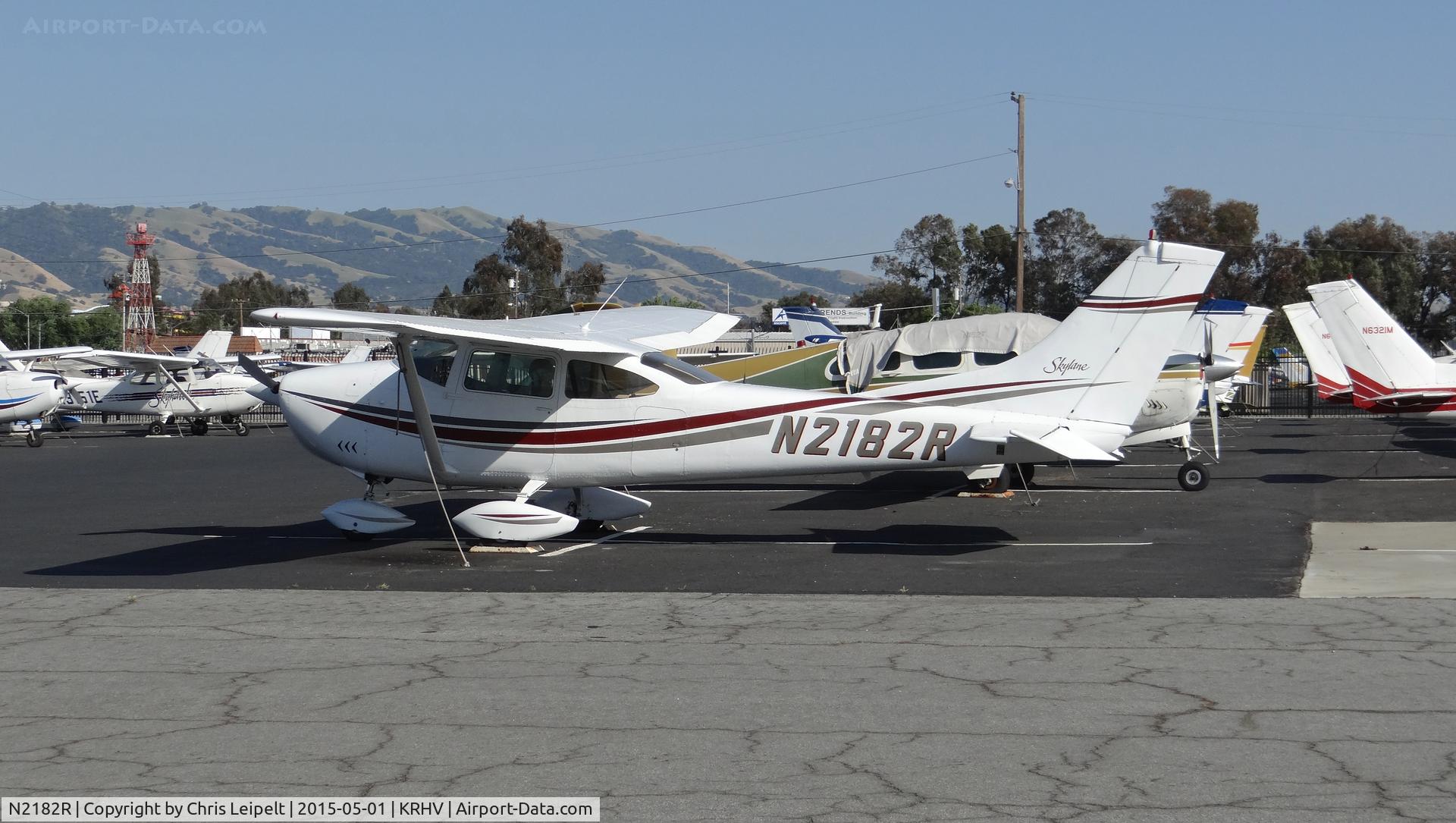 N2182R, Cessna 182G Skylane C/N 18255382, A local Cessna 182G sitting on the Trade Winds ramp. It hasn't flown in a long time but the owner has been washing it often to keep it clean.