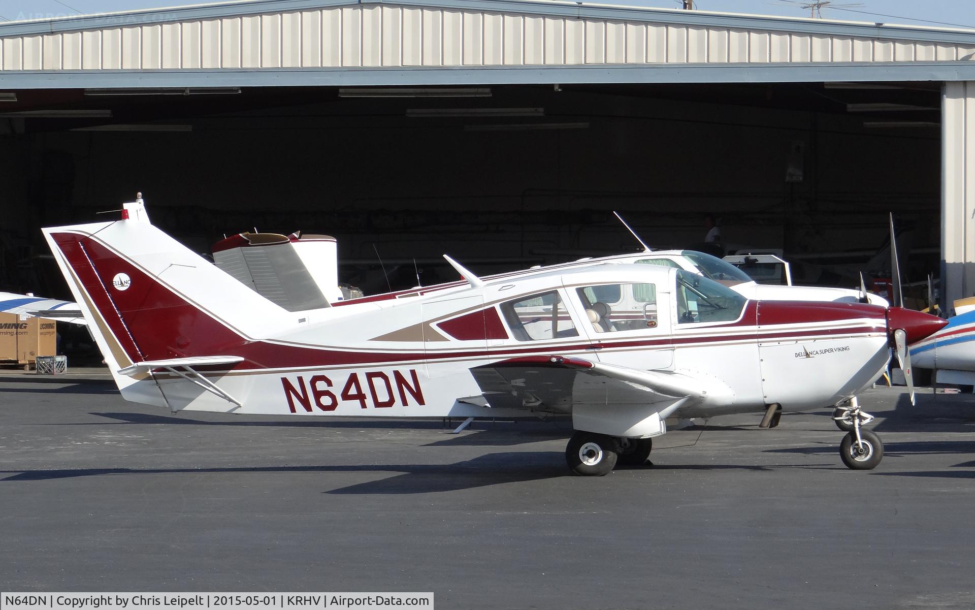 N64DN, 1973 Bellanca 17-31ATC Super Viking C/N 73-31064, A local 1973 Bellanca Super Viking Turbo Charged getting maintenance done at Squadron 2.