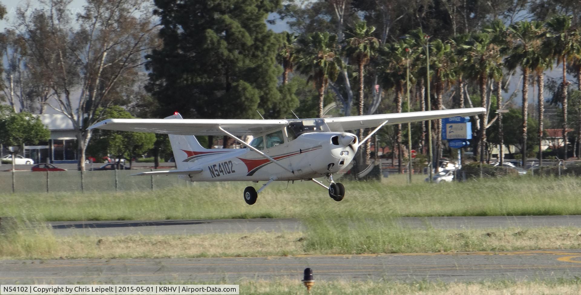 N54102, 1981 Cessna 172P C/N 17274875, A local 1981 Cessna 172P departing on runway 31R.