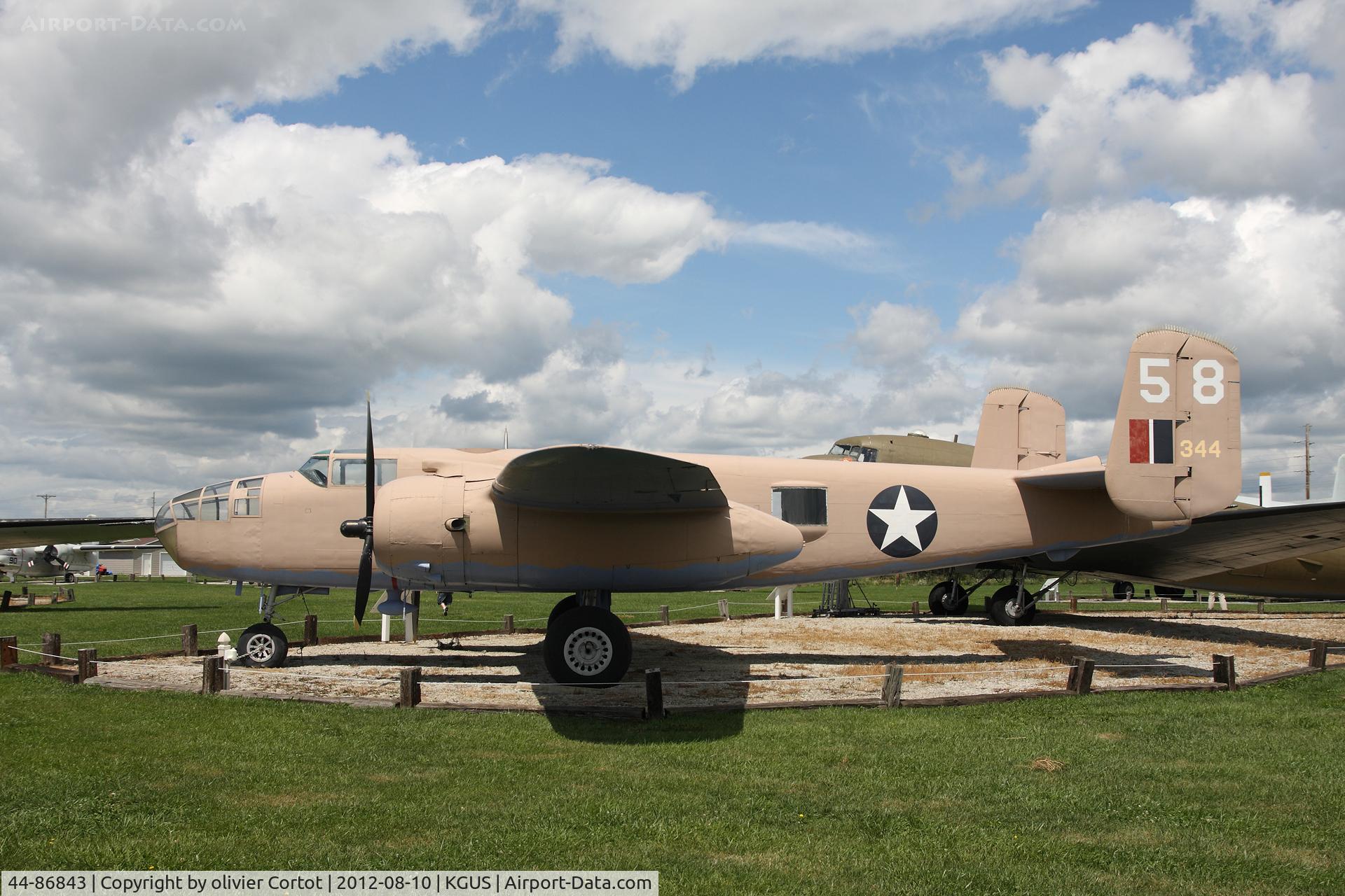 44-86843, 1944 North American TB-25N Mitchell C/N 108-47597, Grissom museum