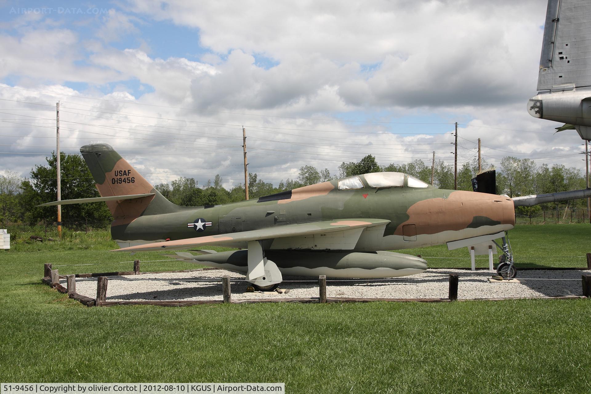 51-9456, 1951 General Motors F-84F-35-GK Thunderstreak C/N Not found 51-9456, Grissom museum