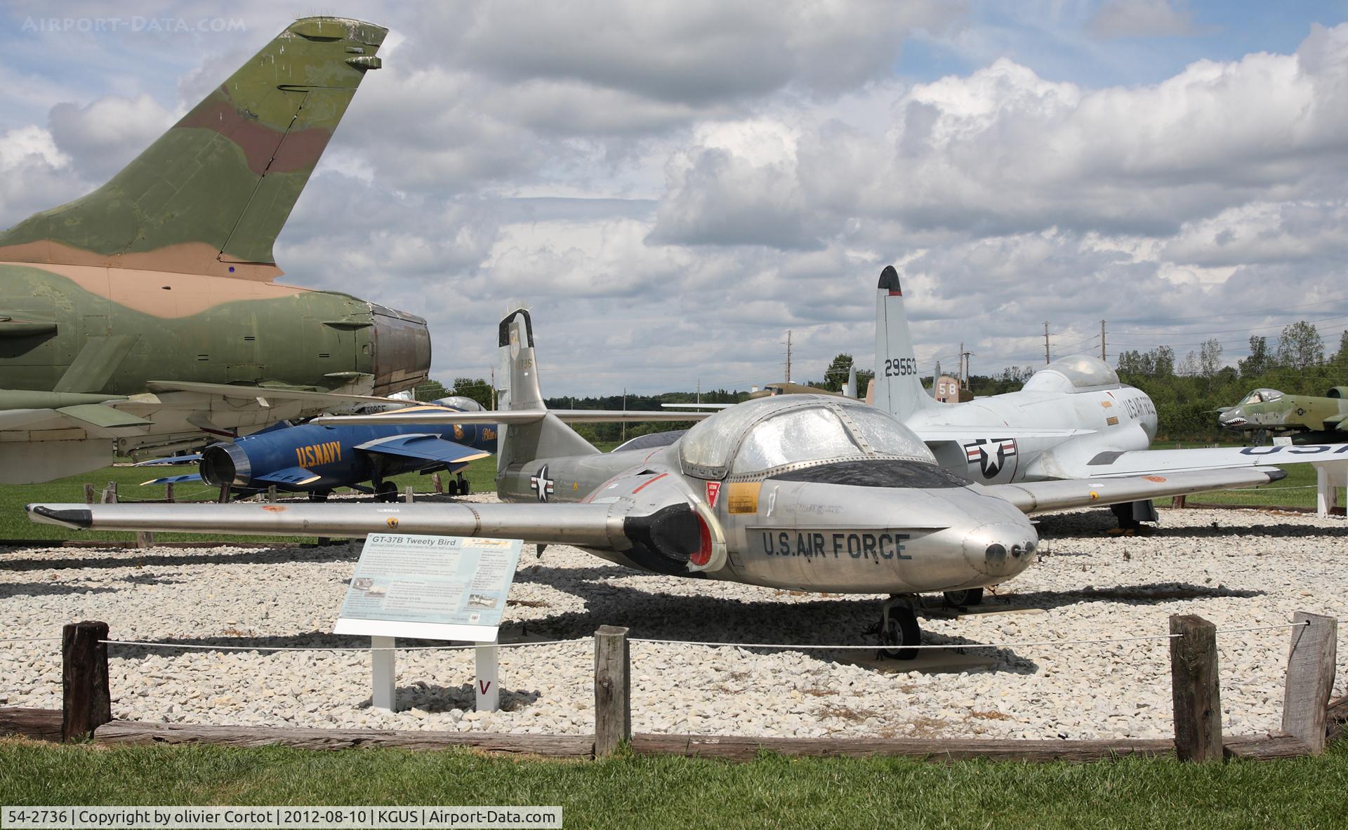 54-2736, 1954 Cessna T-37B-CE Tweety Bird C/N 40011, Grissom museum