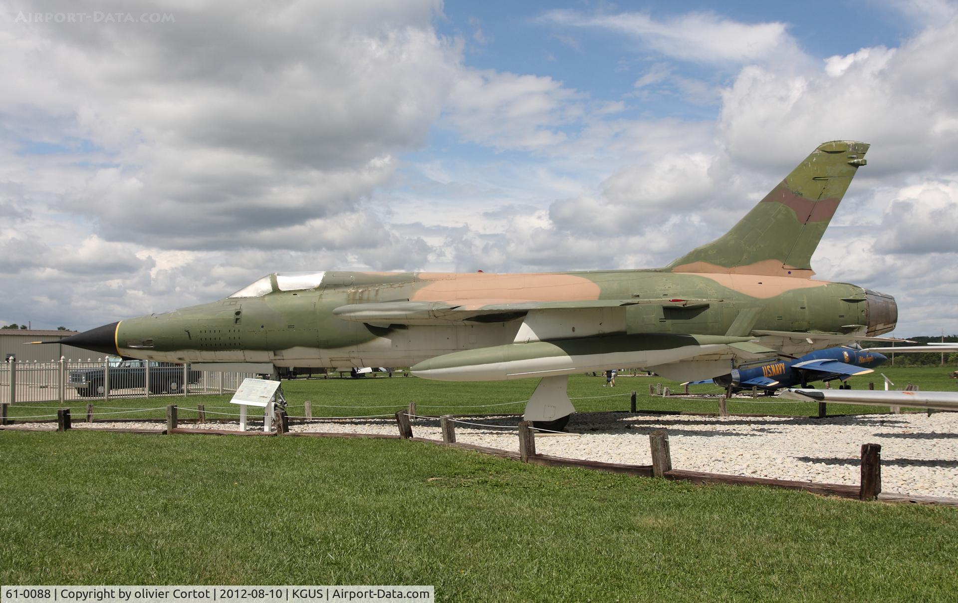 61-0088, 1961 Republic F-105D-15-RE Thunderchief C/N D283, Grissom museum