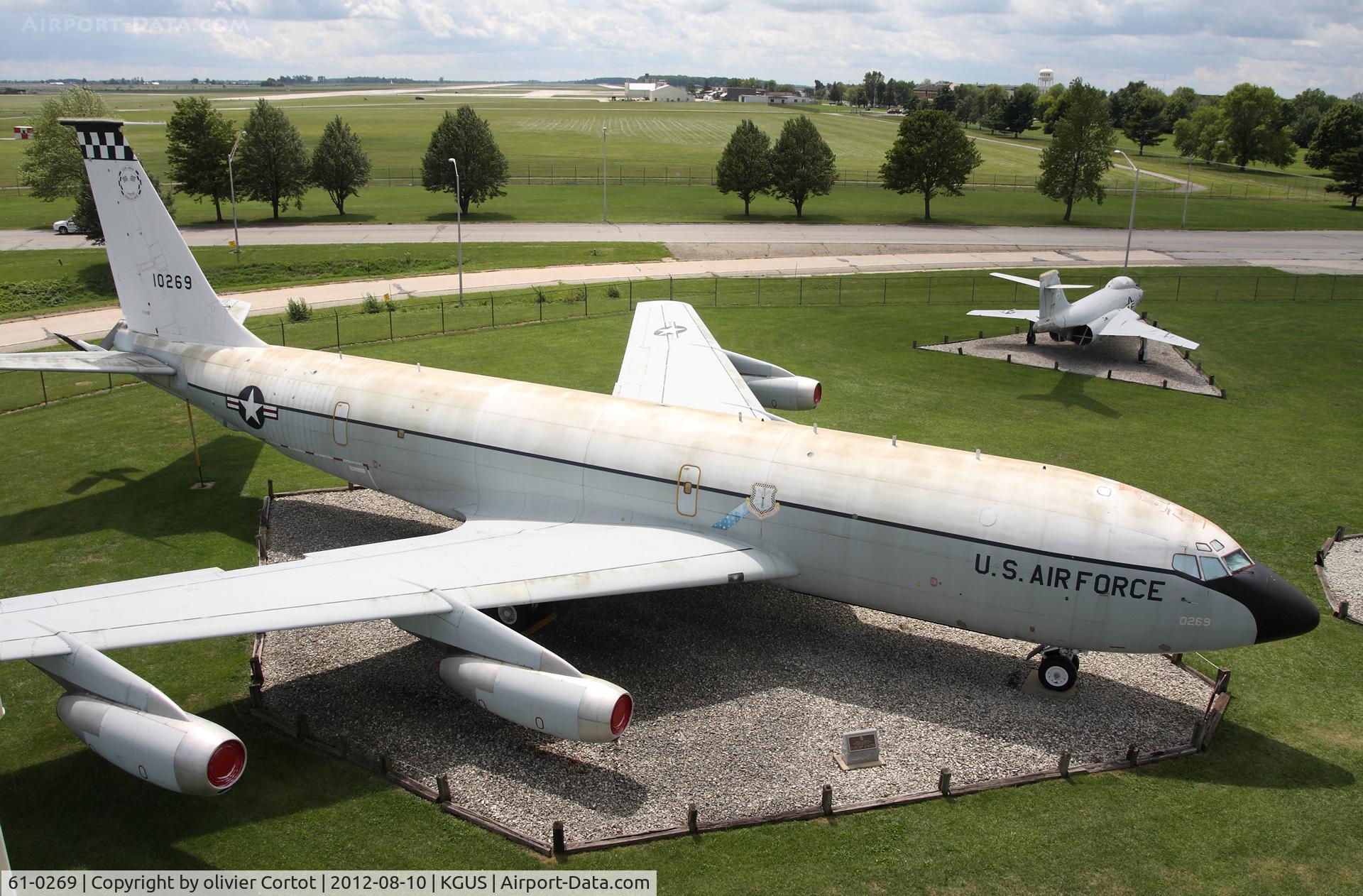 61-0269, 1961 Boeing EC-135L-BN Stratotanker C/N 18176, view from the guard tower, grissom museum