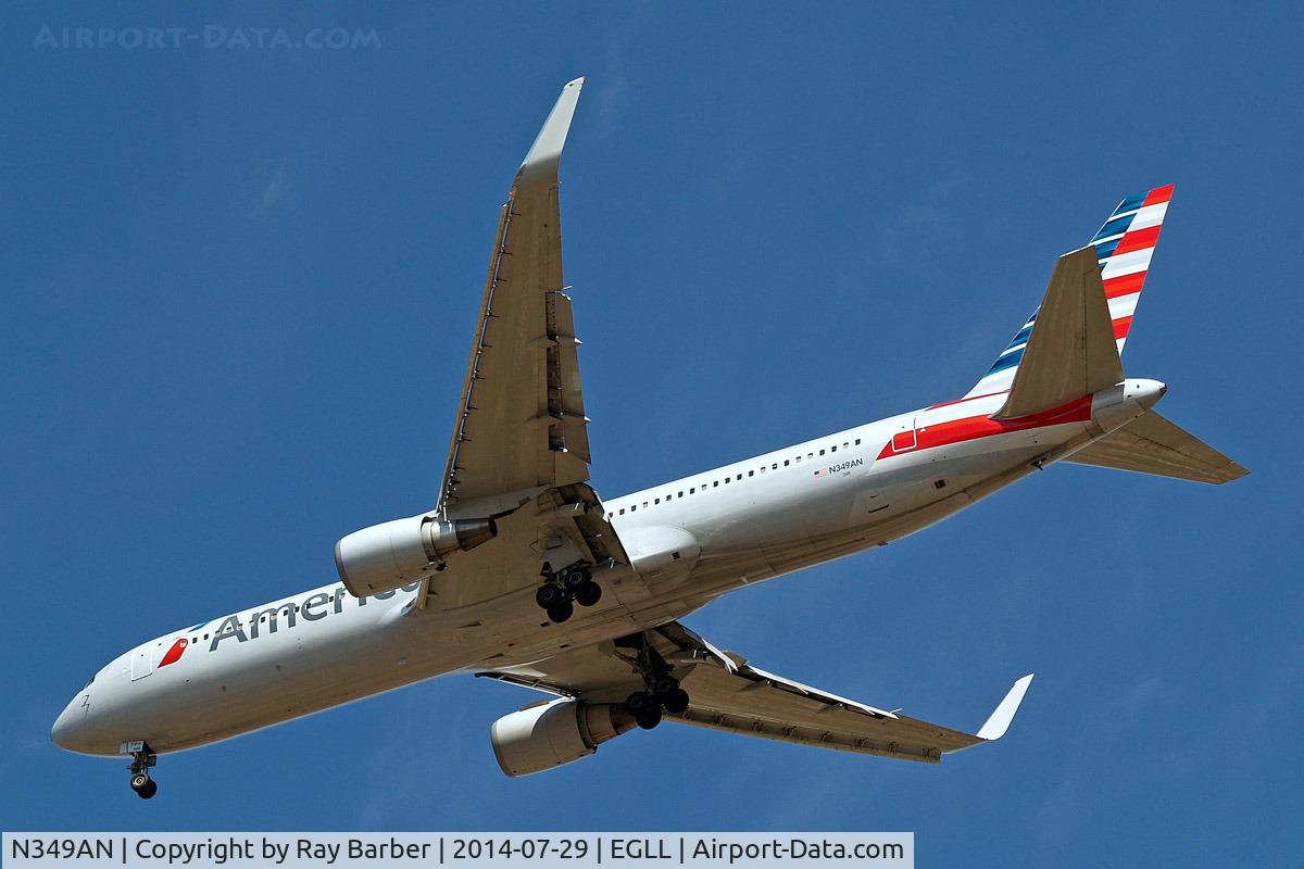 N349AN, 2003 Boeing 767-323 C/N 33088, Boeing 767-323ER [33088] (American Airlines) Home~G 29/07/2014. On approach 27R.