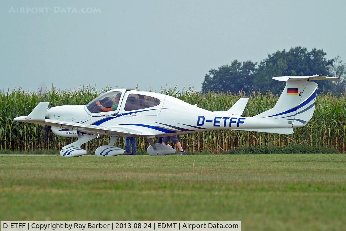 D-ETFF, 2011 Diamond DA-40NG Diamond Star C/N 40.N030, Diamond DA.40NG Diamond Star [40.N030] Tannheim~D 24/08/2013