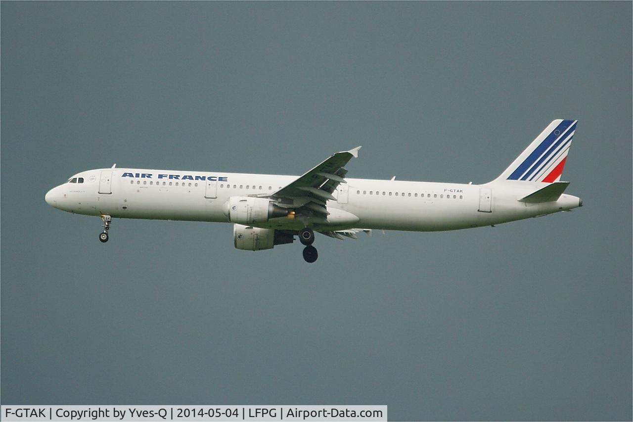 F-GTAK, 2001 Airbus A321-211 C/N 1658, Airbus A321-211, Short approach rwy 27R, Paris Charles De Gaulle Airport (LFPG-CDG)