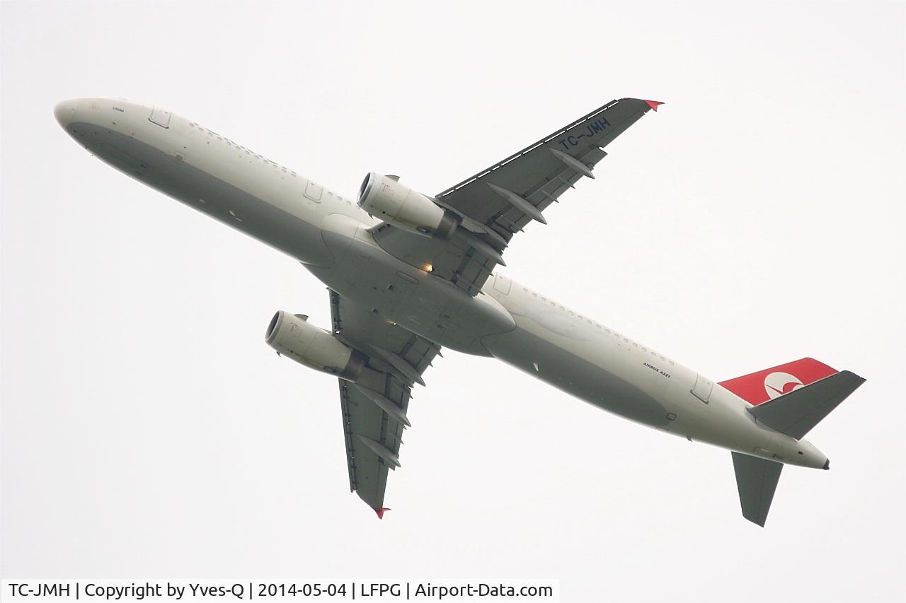 TC-JMH, 2008 Airbus A321-232 C/N 3637, Airbus A321-232, Take off rwy 27L, Roissy Charles De Gaulle airport (LFPG-CDG)