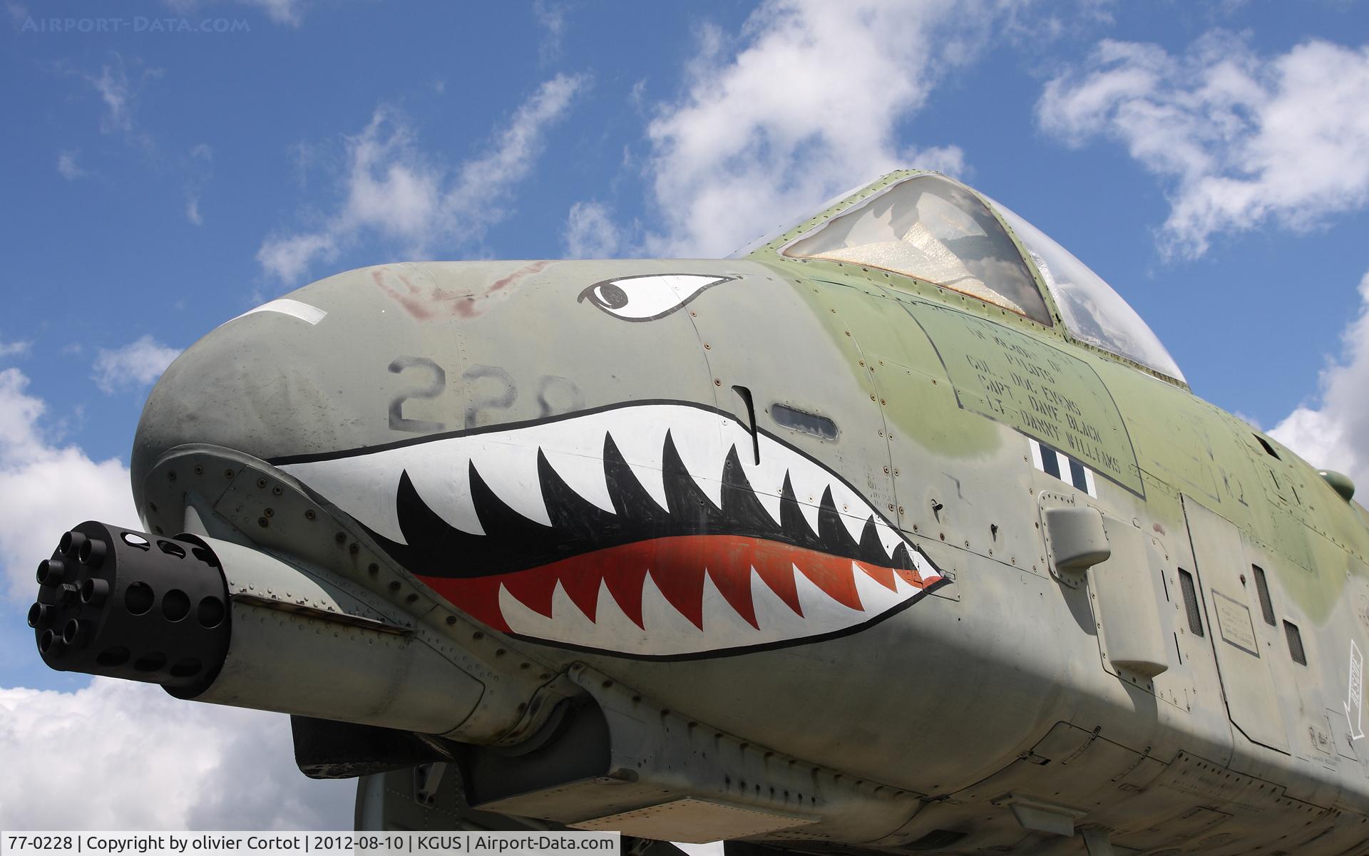 77-0228, 1977 Fairchild Republic A-10A Thunderbolt II C/N A10-0153, nice mouth ;)