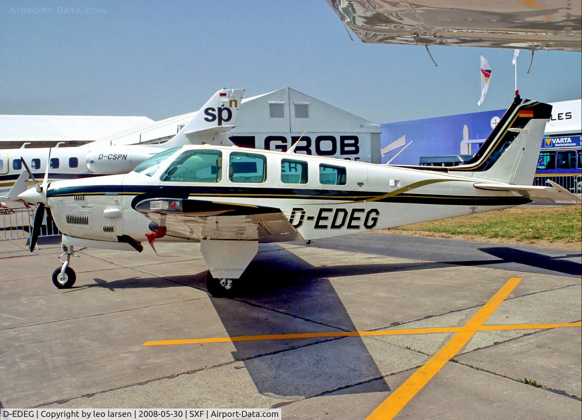 D-EDEG, 1985 Beech B36TC Bonanza C/N EA-447, Berlin Air Show 30.5.08