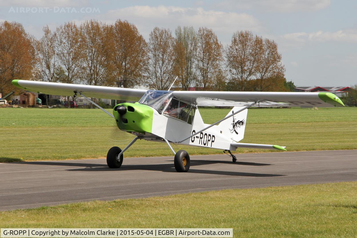 G-ROPP, 2012 Groppo Trial C/N LAA 372-15178, Nando Groppo Trial at The Real Aeroplane Club's Auster Fly-In, Breighton Airfield, May 4th 2015.