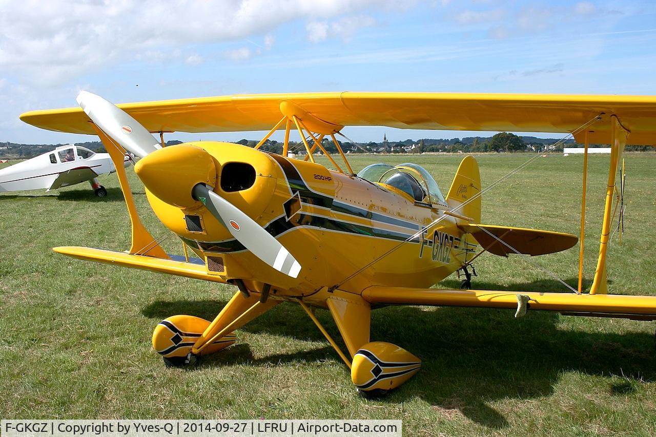 F-GKGZ, 1977 Pitts S-2A Special C/N 2149, Pitts S-2A Special, Static display, Morlaix-Ploujean airport (LFRU-MXN) air show in september 2014