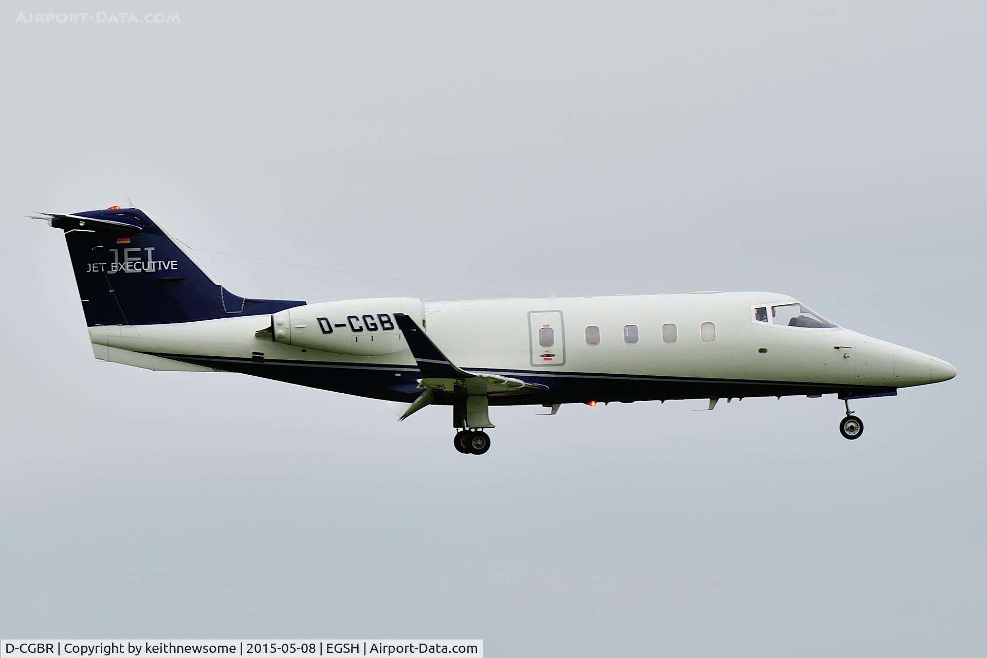 D-CGBR, 1985 Learjet 55 C/N 55-122, Landing in rain.