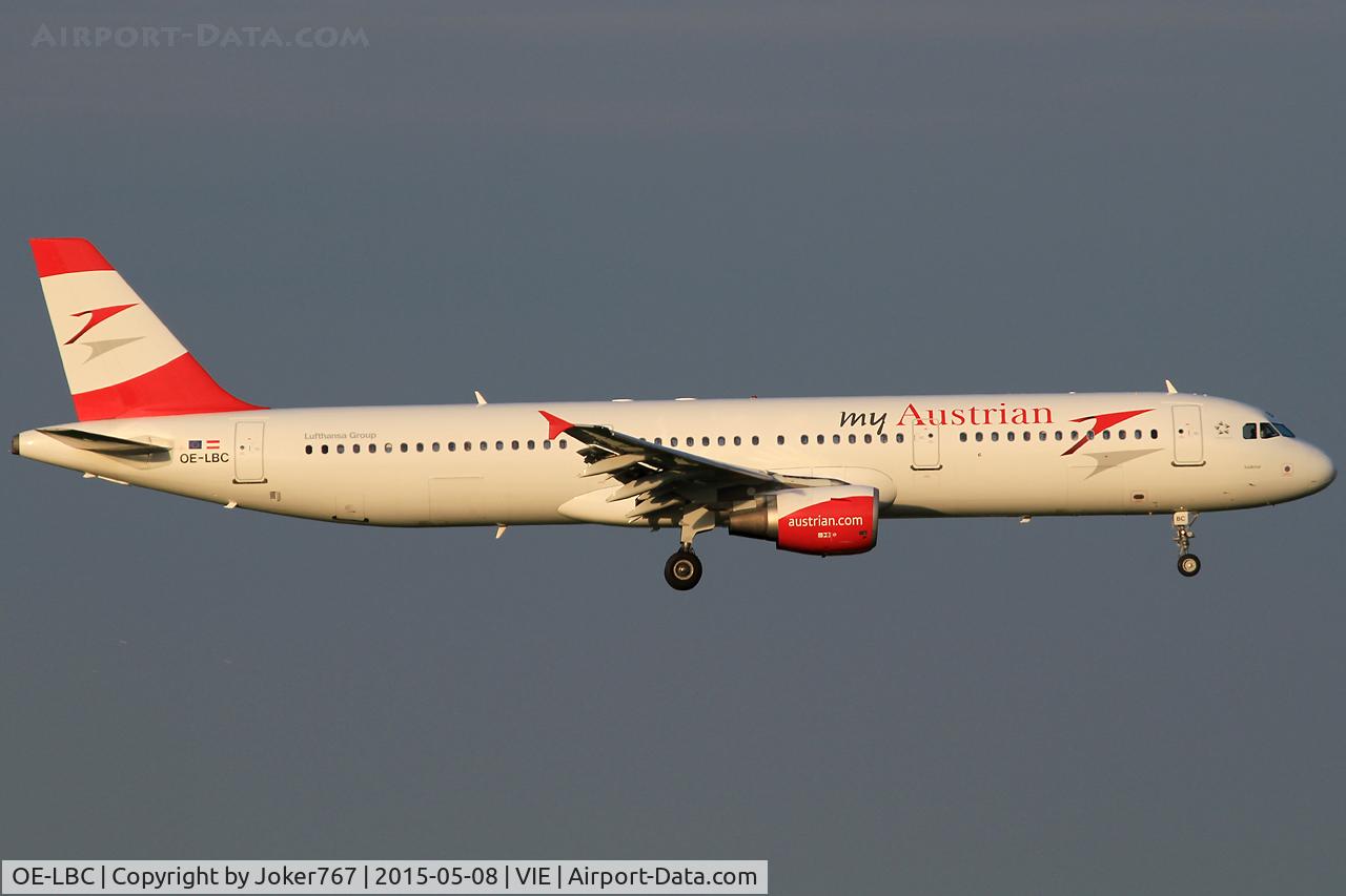 OE-LBC, 1996 Airbus A321-111 C/N 581, Austrian Airlines