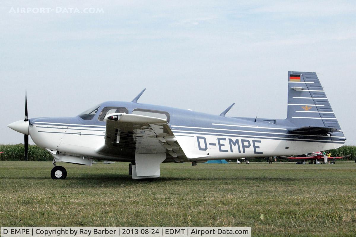 D-EMPE, 1990 Mooney M20J 201 C/N 24-3186, Mooney M.20J Model 205 [24-3186] Tannheim~D 24/08/2013