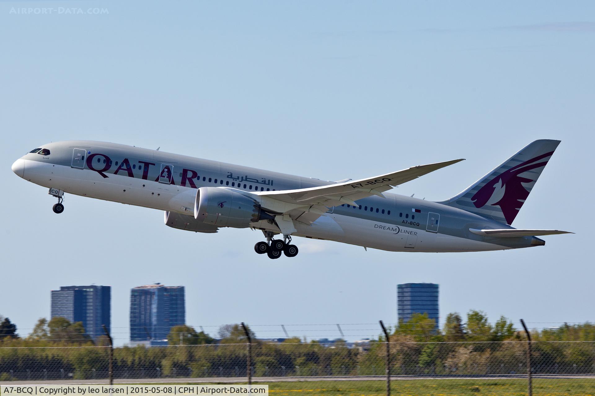 A7-BCQ, 2014 Boeing 787-8 Dreamliner C/N 38335, Copenhagen Kastrup 8.5.15