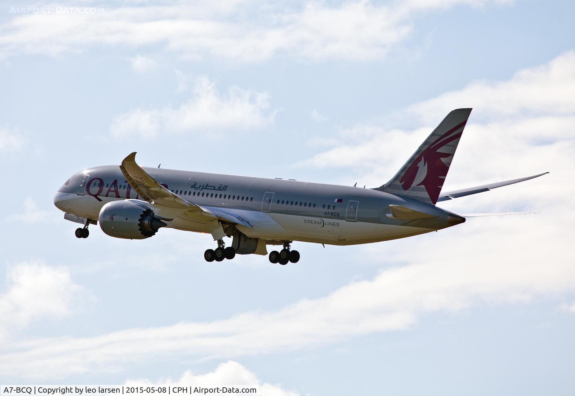 A7-BCQ, 2014 Boeing 787-8 Dreamliner C/N 38335, Copenhagen Kastrup 8.5.15