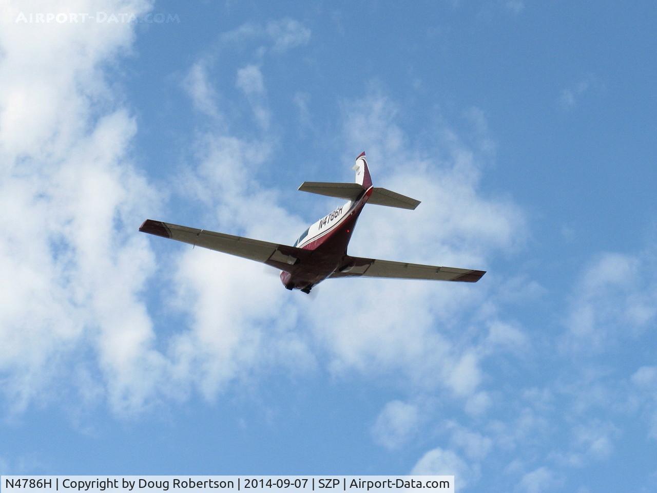 N4786H, 1979 Mooney M20J 201 C/N 24-0876, 1979 Mooney M20J 201, Lycoming IO-360 A&C 200 Hp, fast takeoff climb Rwy 22