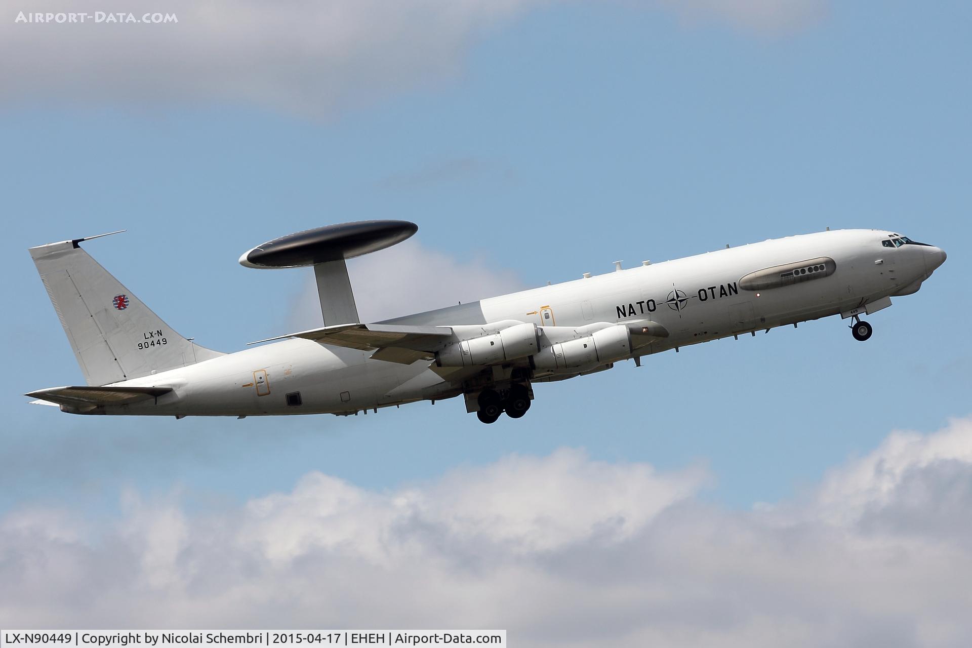 LX-N90449, 1983 Boeing E-3A Sentry C/N 22844, At EHEH