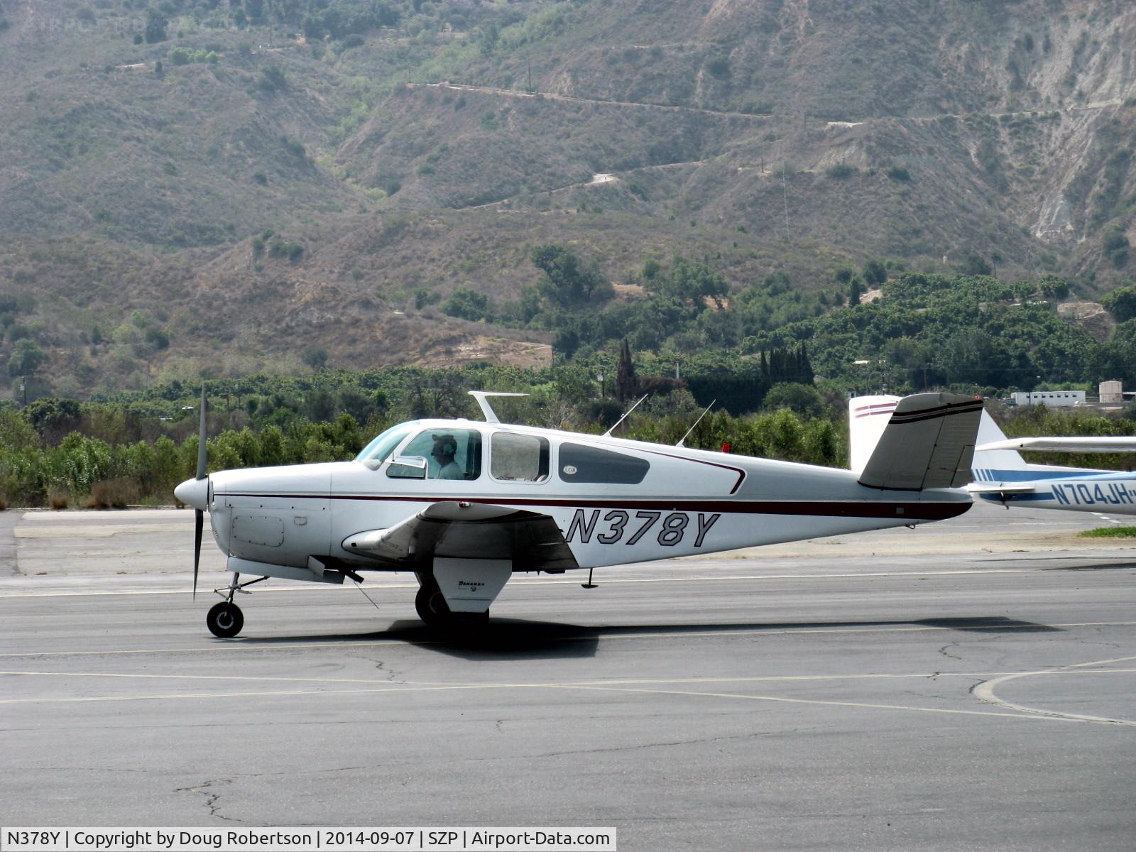 N378Y, 1951 Beech B35 Bonanza C/N D-2680, 1951 Beech B35 BONANZA, Continental E-225 Upgrade, taxi