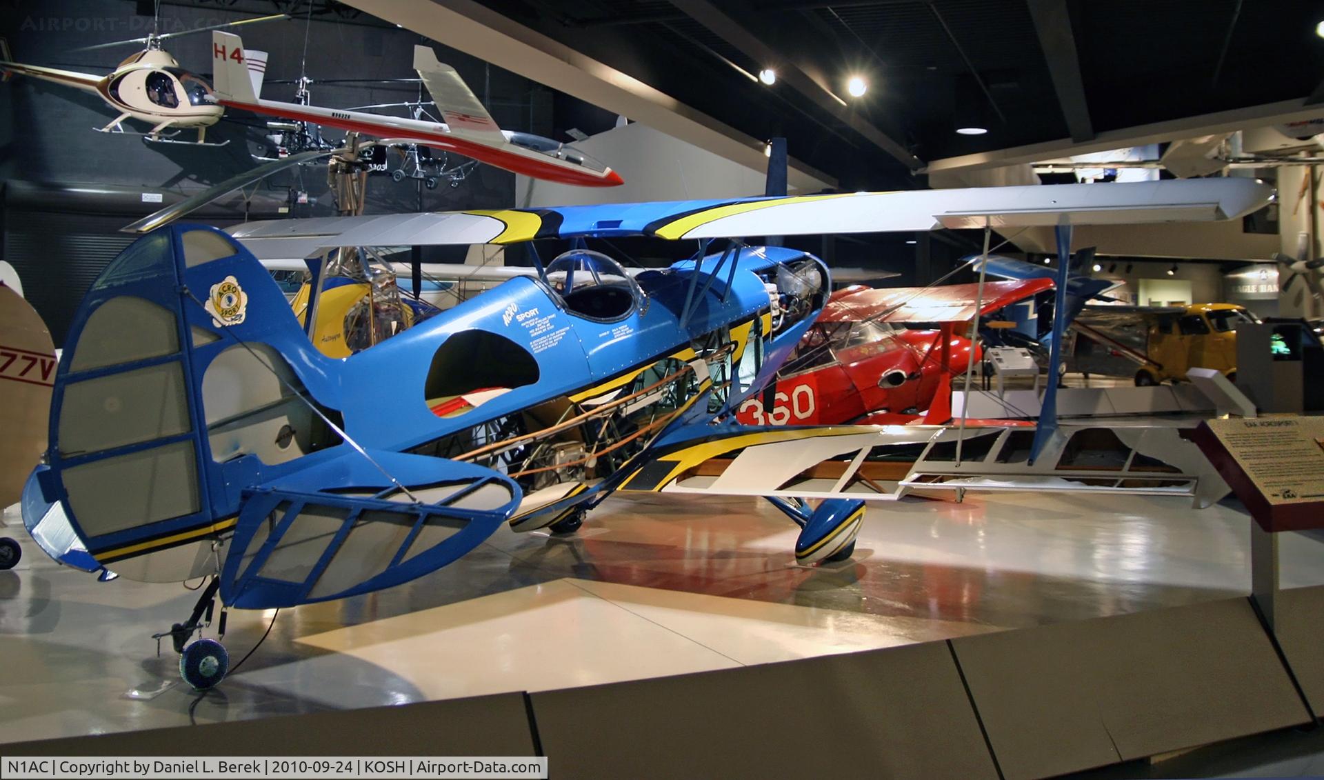 N1AC, 1971 EAA Acro Sport I C/N 3138, Considering the fact that the EAA still sells the kit, this cutaway display probably doubles as a promotional piece!