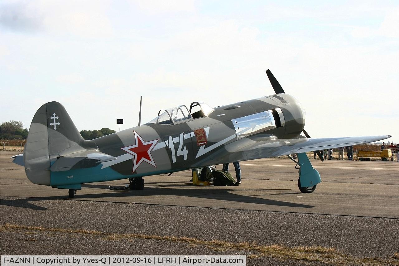 F-AZNN, Yakovlev Yak-11 C/N 25 III/05, Yakovlev Yak-11, Static Display,  Lann Bihoué Naval Air Base (LFRH - LRT) Open day 2012