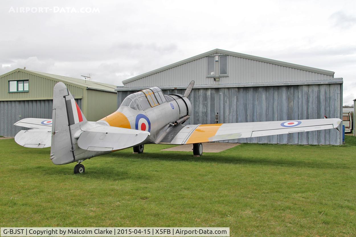 G-BJST, 1953 Canadian Car & Foundry T-6H Harvard Mk.4M C/N 14A-2429, Canadian Car & Foundry T-6H Harvard 4M at Fishburn Airfield UK April 15th 2015.