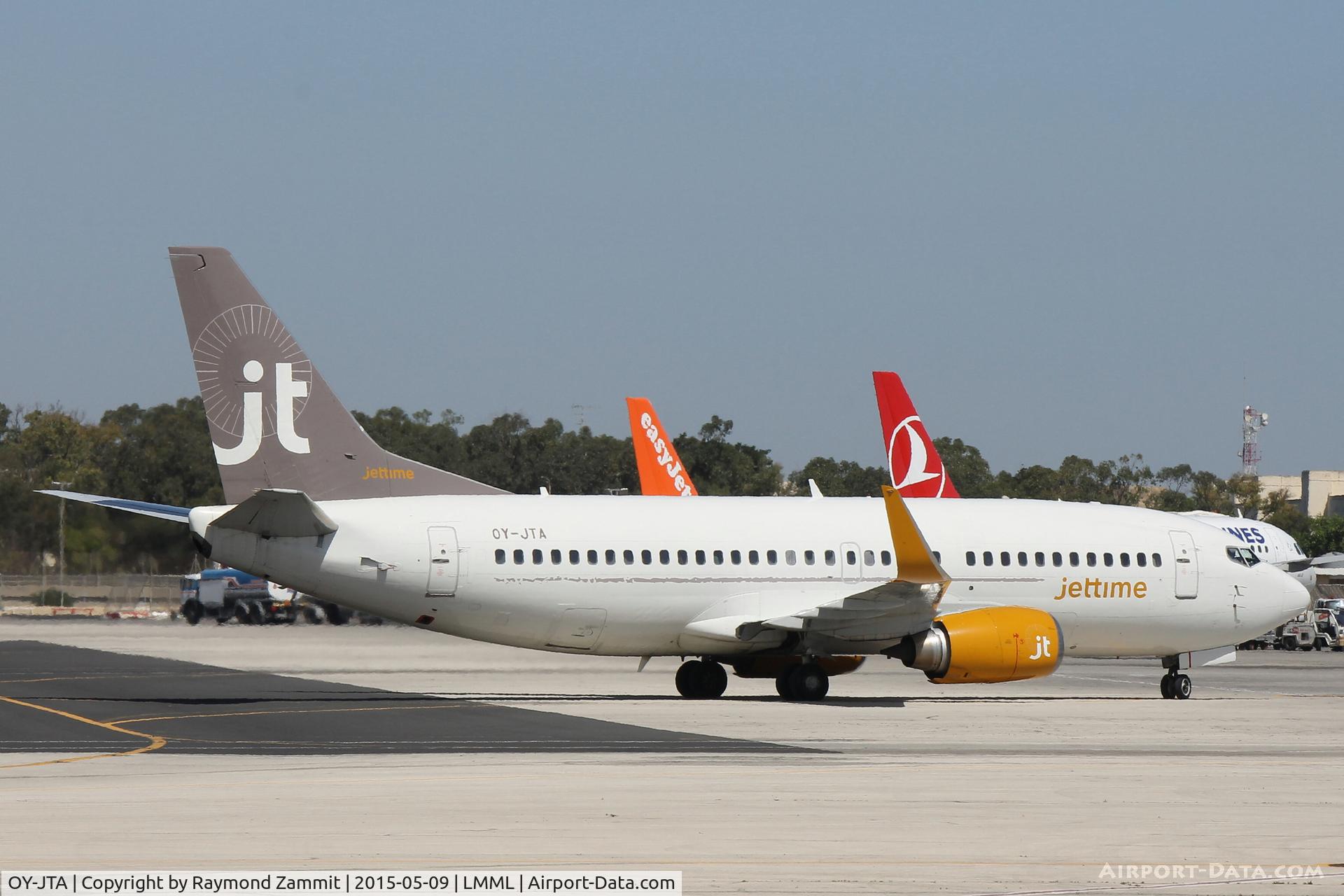 OY-JTA, 1987 Boeing 737-33A C/N 23631, B737-300 OY-JTA Jettime