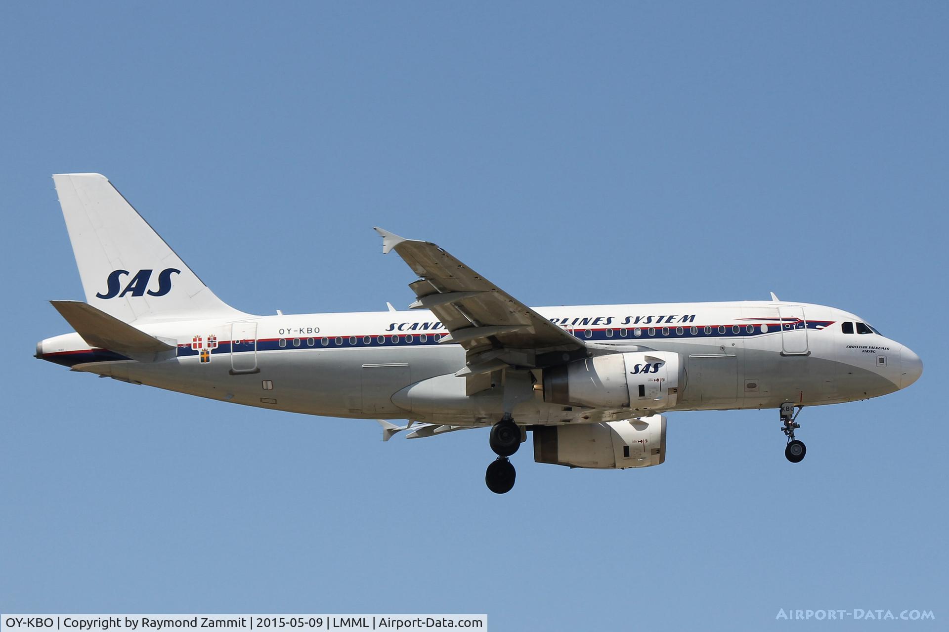 OY-KBO, 2006 Airbus A319-131 C/N 2850, A319 OY-KBO in SAS retro livery