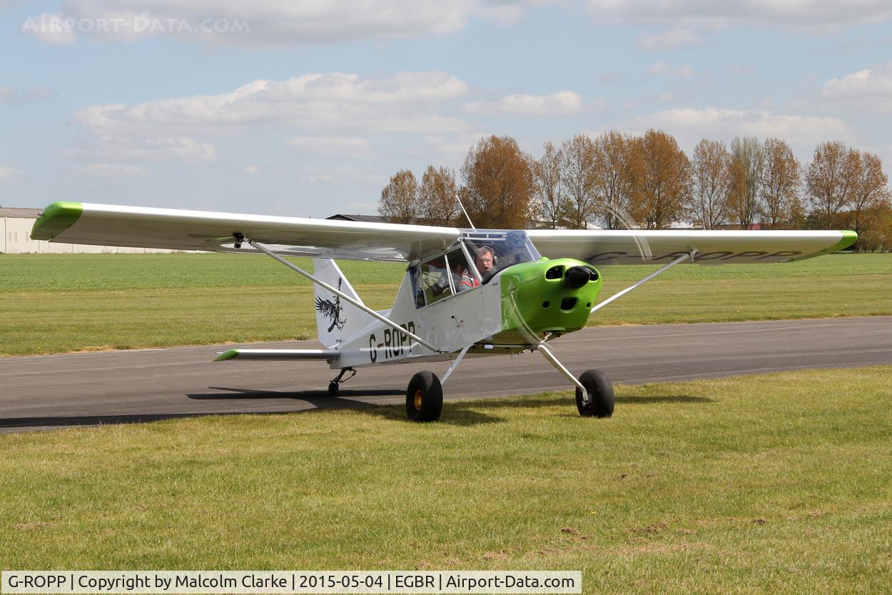 G-ROPP, 2012 Groppo Trial C/N LAA 372-15178, Nando Groppo Trial at The Real Aeroplane Club's Auster Fly-In, Breighton Airfield, May 4th 2015.